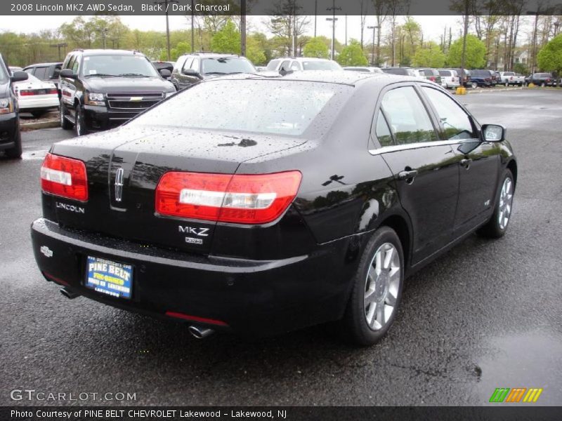Black / Dark Charcoal 2008 Lincoln MKZ AWD Sedan