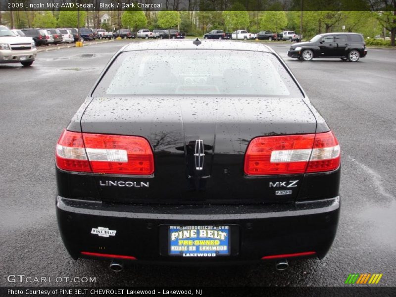 Black / Dark Charcoal 2008 Lincoln MKZ AWD Sedan