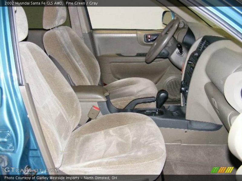 Pine Green / Gray 2002 Hyundai Santa Fe GLS AWD