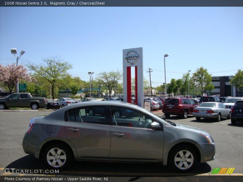 Magnetic Gray / Charcoal/Steel 2008 Nissan Sentra 2.0