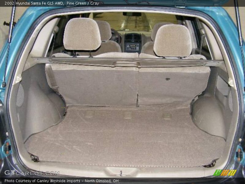 Pine Green / Gray 2002 Hyundai Santa Fe GLS AWD