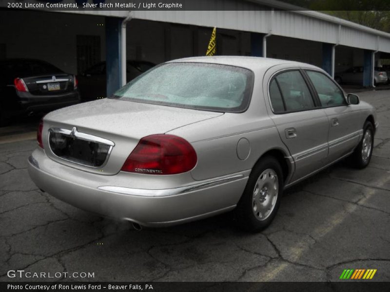 Silver Birch Metallic / Light Graphite 2002 Lincoln Continental