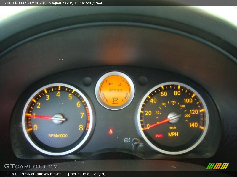 Magnetic Gray / Charcoal/Steel 2008 Nissan Sentra 2.0