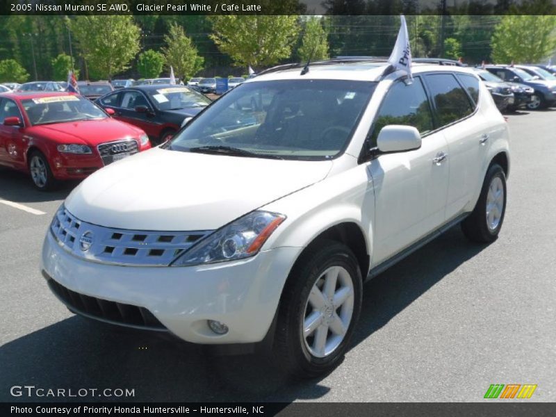 Glacier Pearl White / Cafe Latte 2005 Nissan Murano SE AWD