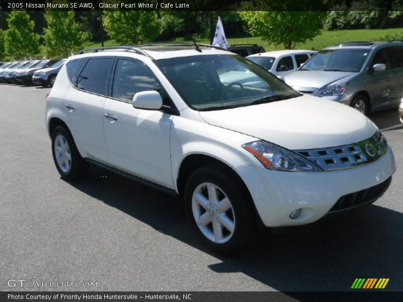 Glacier Pearl White / Cafe Latte 2005 Nissan Murano SE AWD