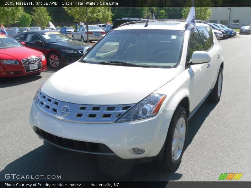 Glacier Pearl White / Cafe Latte 2005 Nissan Murano SE AWD