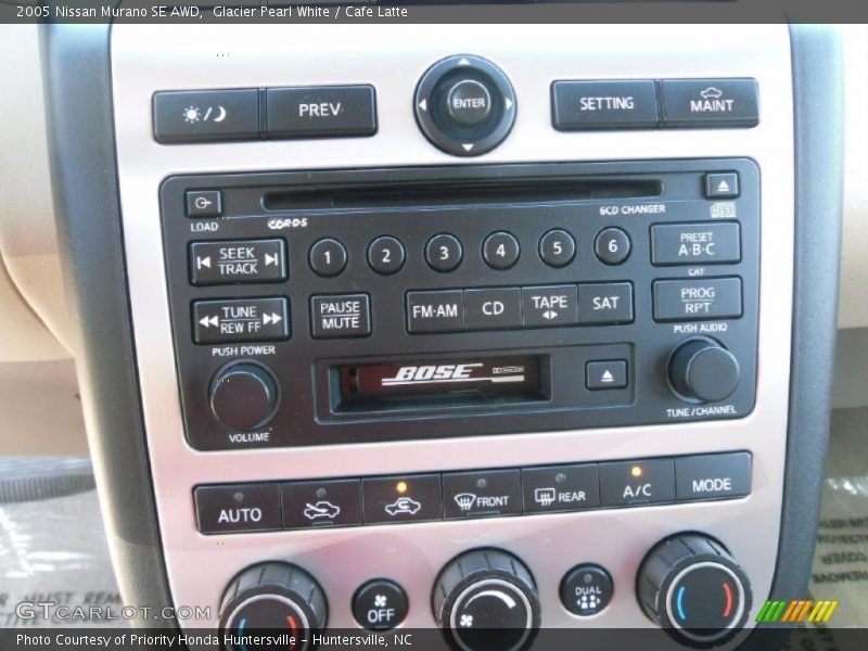 Glacier Pearl White / Cafe Latte 2005 Nissan Murano SE AWD