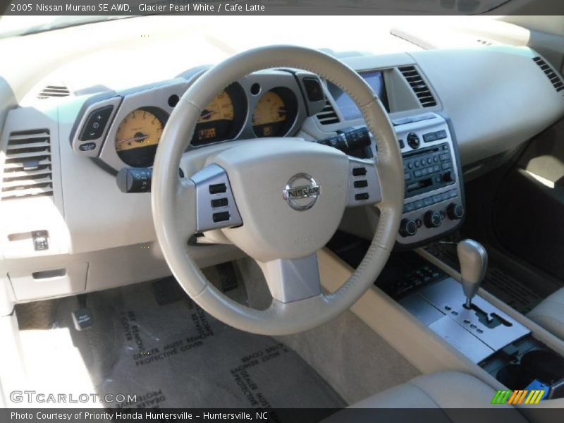 Glacier Pearl White / Cafe Latte 2005 Nissan Murano SE AWD