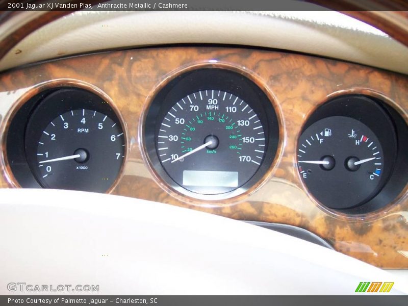 Anthracite Metallic / Cashmere 2001 Jaguar XJ Vanden Plas