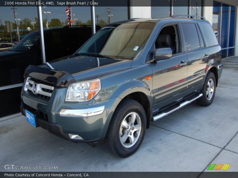 Sage Brush Pearl / Gray 2006 Honda Pilot EX-L 4WD