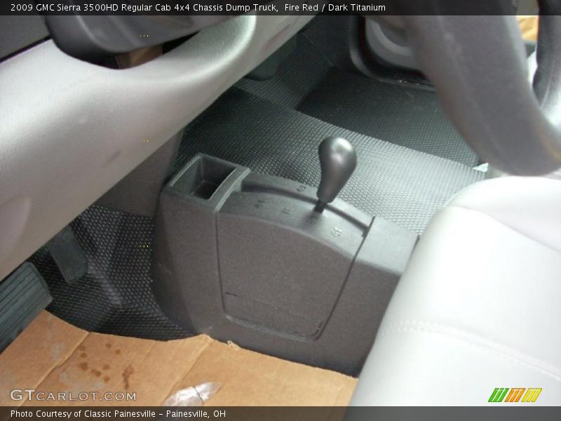 Fire Red / Dark Titanium 2009 GMC Sierra 3500HD Regular Cab 4x4 Chassis Dump Truck