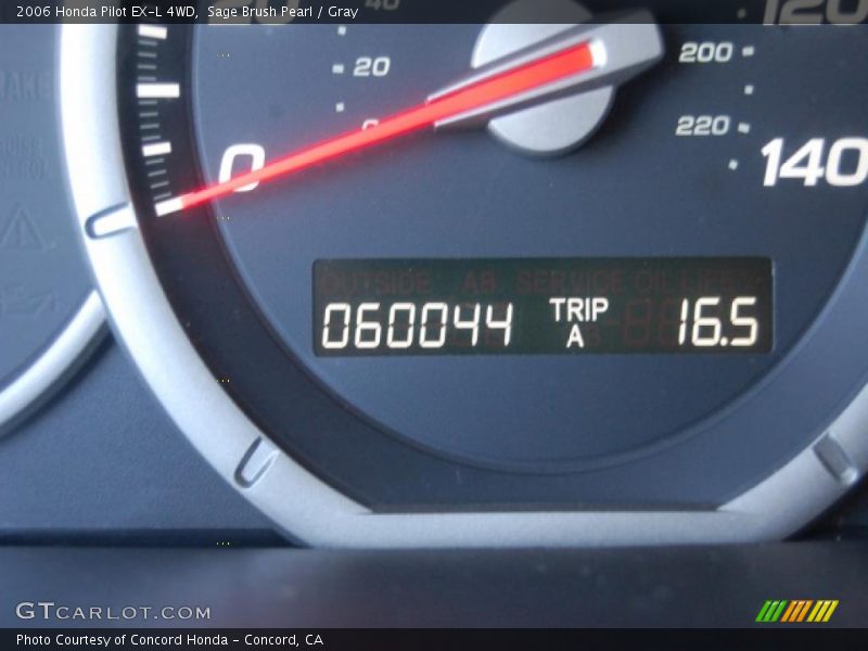 Sage Brush Pearl / Gray 2006 Honda Pilot EX-L 4WD