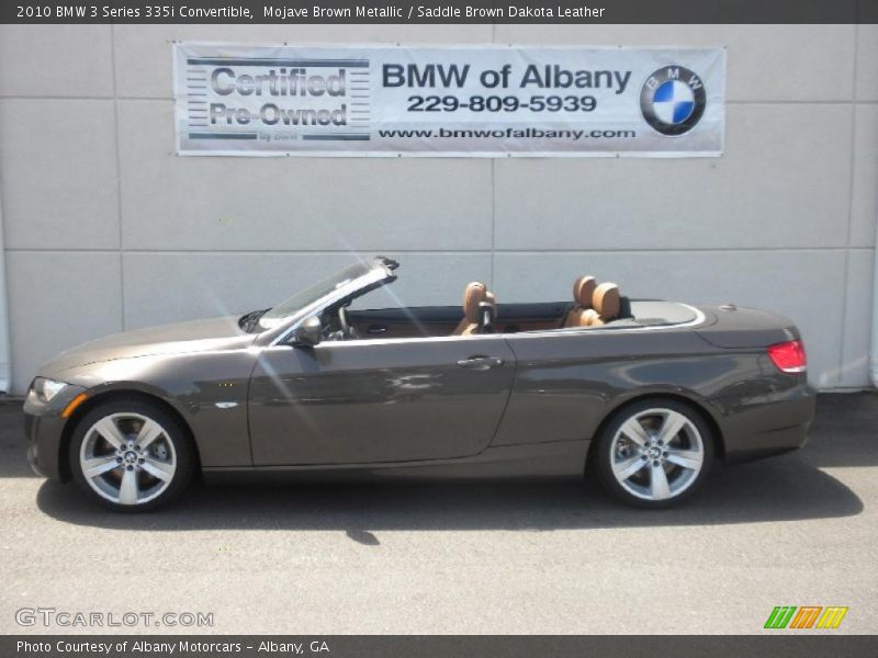 Mojave Brown Metallic / Saddle Brown Dakota Leather 2010 BMW 3 Series 335i Convertible