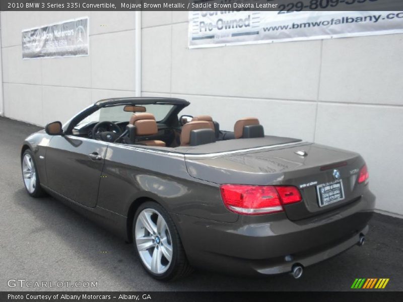 Mojave Brown Metallic / Saddle Brown Dakota Leather 2010 BMW 3 Series 335i Convertible