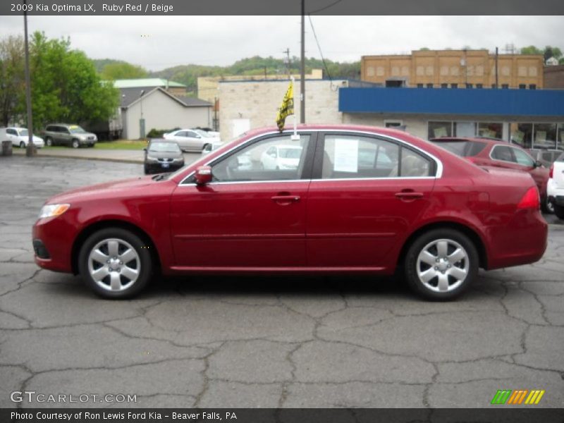 Ruby Red / Beige 2009 Kia Optima LX