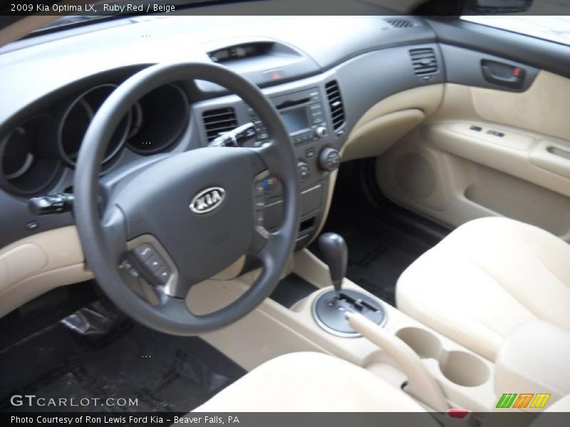 Ruby Red / Beige 2009 Kia Optima LX