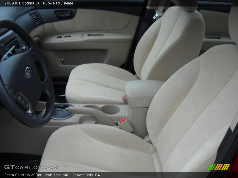 Ruby Red / Beige 2009 Kia Optima LX