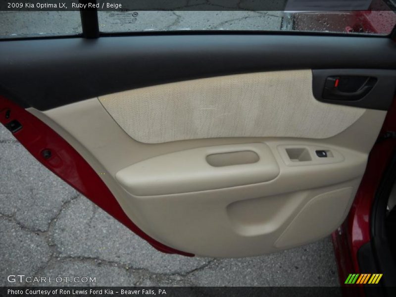 Ruby Red / Beige 2009 Kia Optima LX