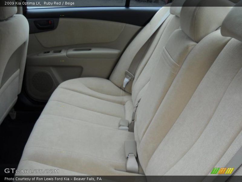 Ruby Red / Beige 2009 Kia Optima LX