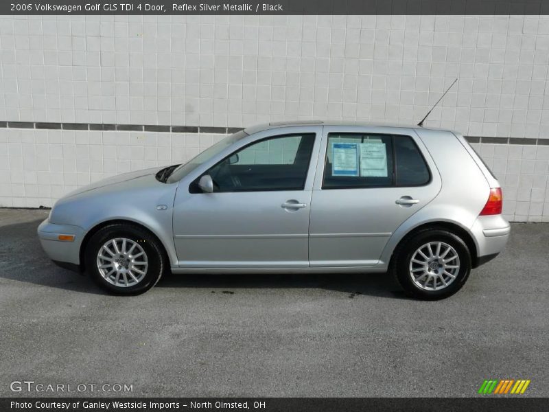 Reflex Silver Metallic / Black 2006 Volkswagen Golf GLS TDI 4 Door