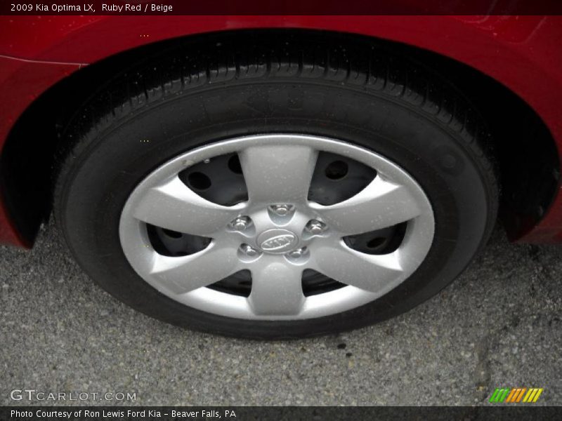 Ruby Red / Beige 2009 Kia Optima LX