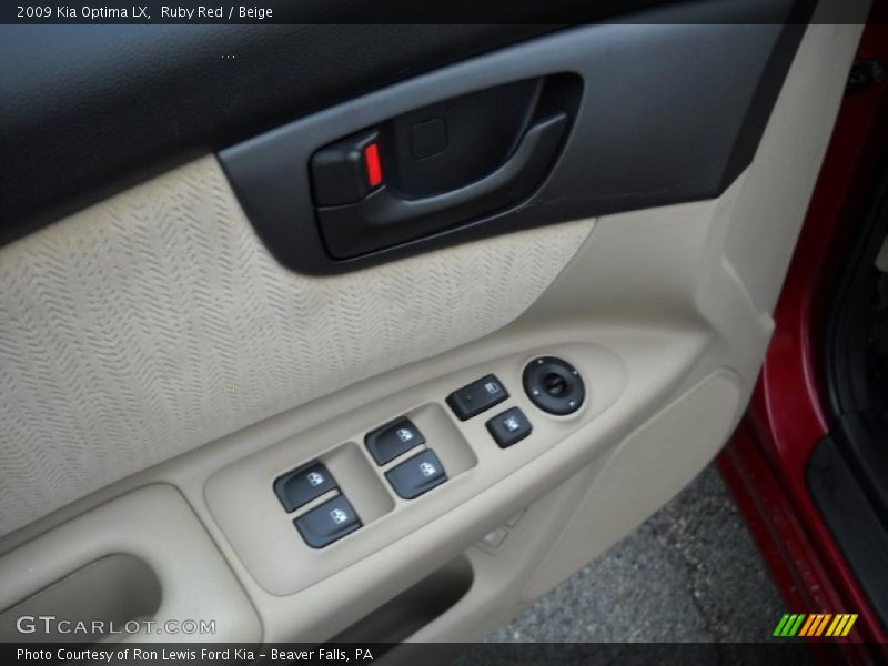 Ruby Red / Beige 2009 Kia Optima LX