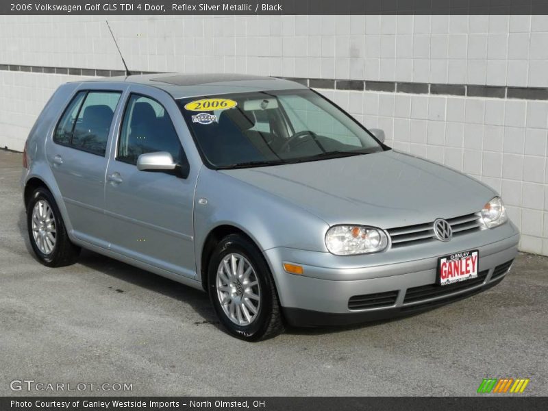 Reflex Silver Metallic / Black 2006 Volkswagen Golf GLS TDI 4 Door