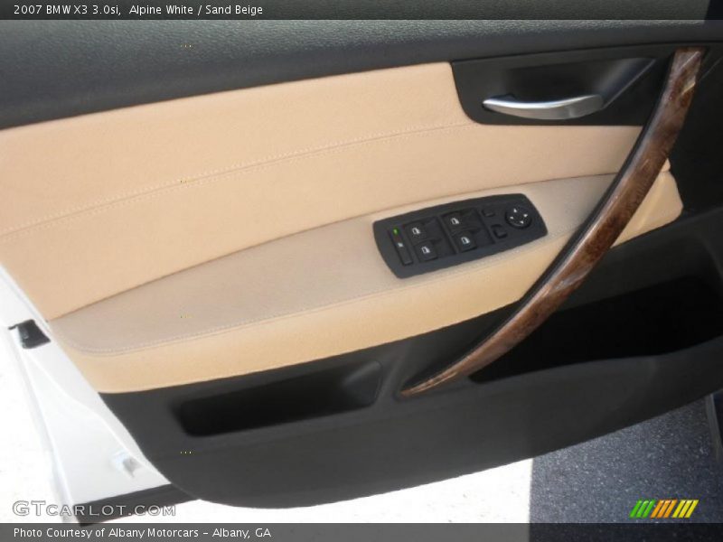 Alpine White / Sand Beige 2007 BMW X3 3.0si