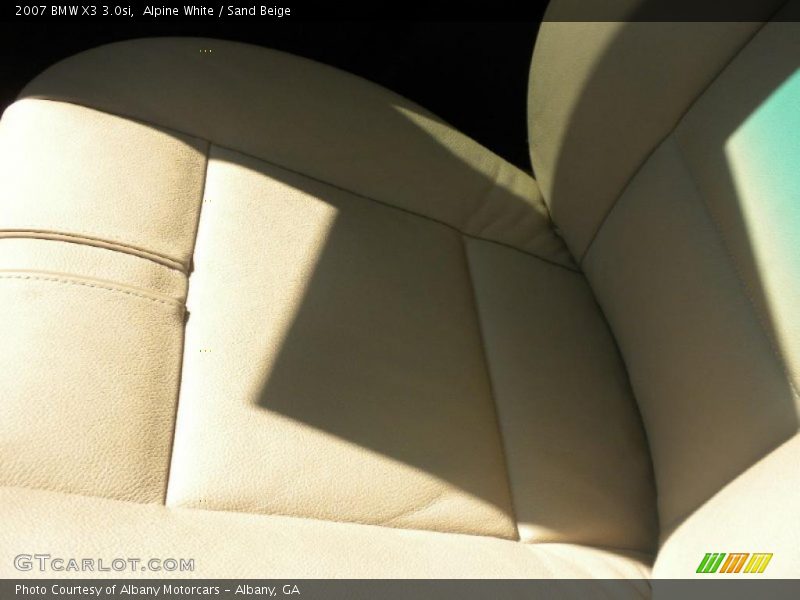 Alpine White / Sand Beige 2007 BMW X3 3.0si
