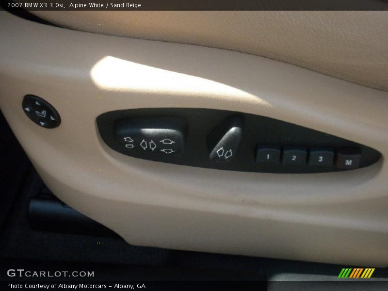 Alpine White / Sand Beige 2007 BMW X3 3.0si