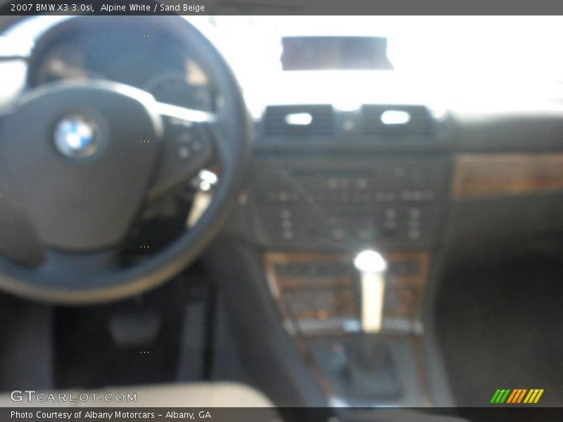 Alpine White / Sand Beige 2007 BMW X3 3.0si
