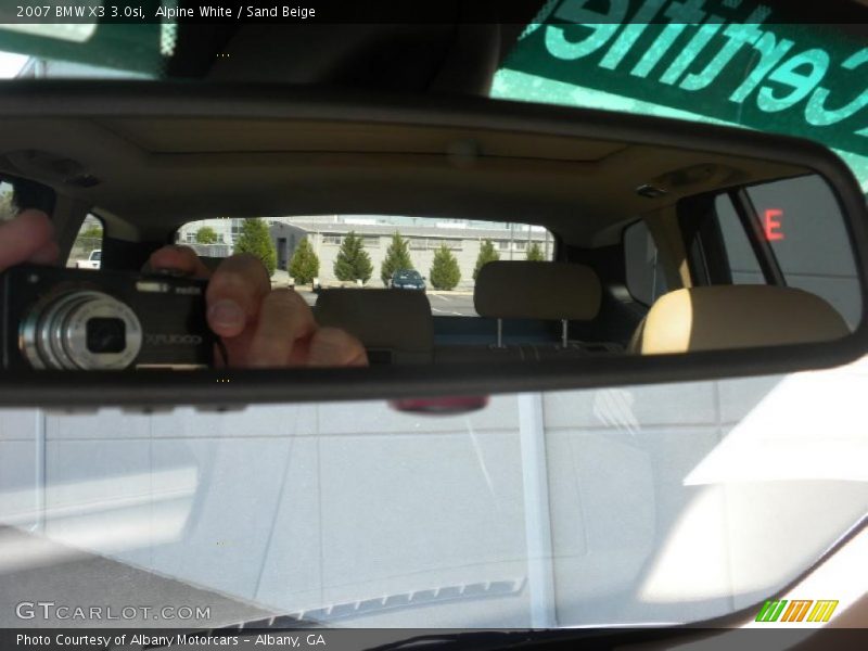 Alpine White / Sand Beige 2007 BMW X3 3.0si