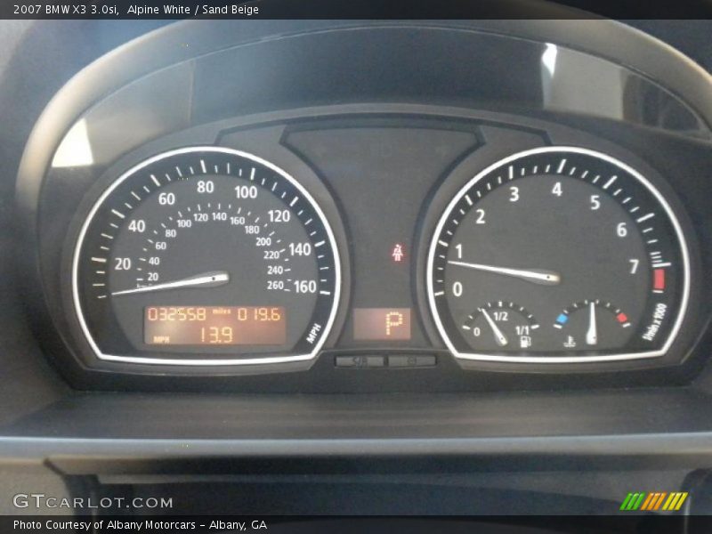 Alpine White / Sand Beige 2007 BMW X3 3.0si