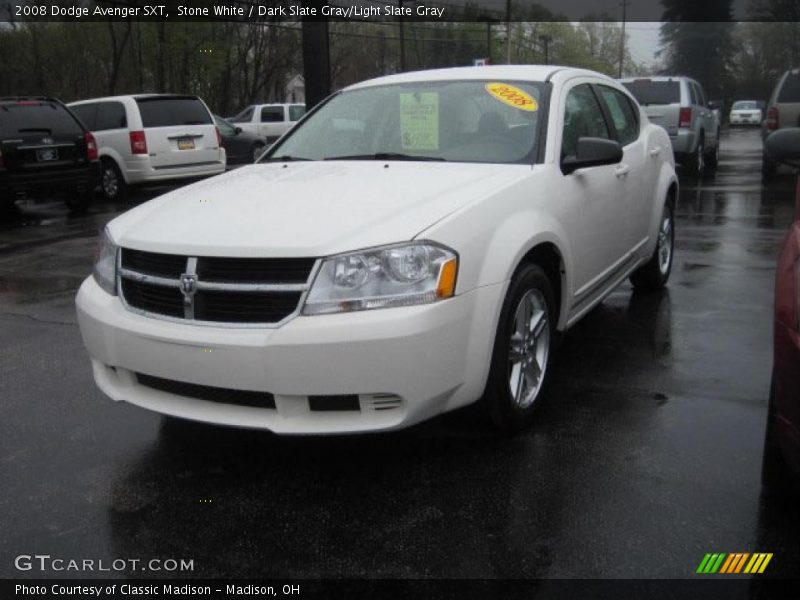 Stone White / Dark Slate Gray/Light Slate Gray 2008 Dodge Avenger SXT