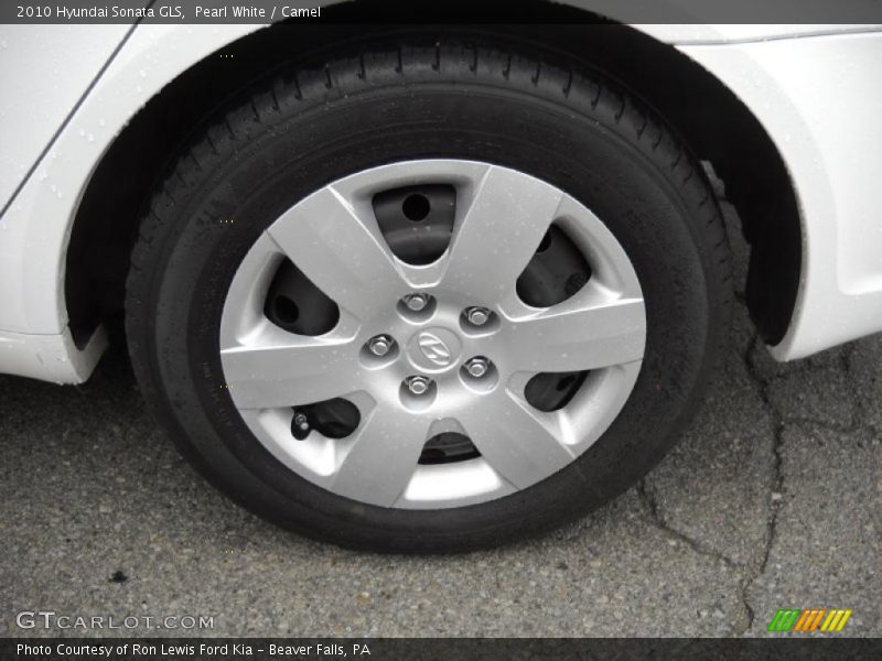 Pearl White / Camel 2010 Hyundai Sonata GLS