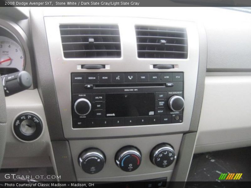 Stone White / Dark Slate Gray/Light Slate Gray 2008 Dodge Avenger SXT