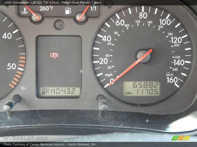 Reflex Silver Metallic / Black 2006 Volkswagen Golf GLS TDI 4 Door