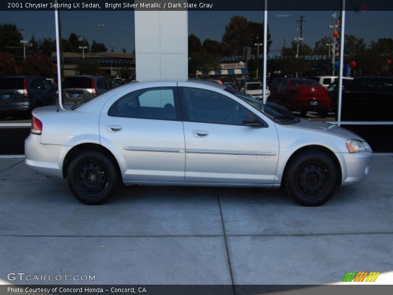 Bright Silver Metallic / Dark Slate Gray 2001 Chrysler Sebring LX Sedan