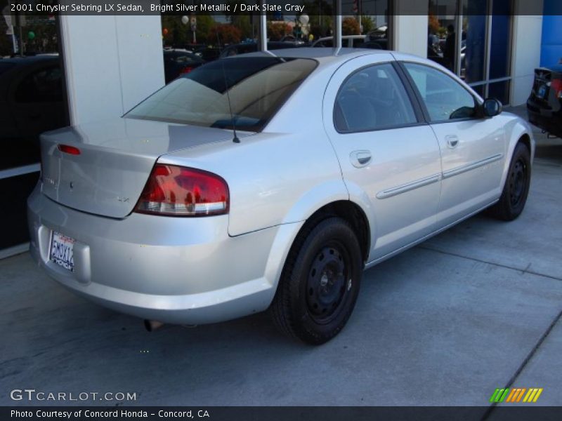 Bright Silver Metallic / Dark Slate Gray 2001 Chrysler Sebring LX Sedan