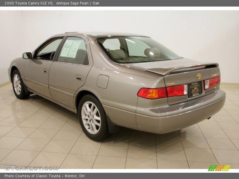 Antique Sage Pearl / Oak 2000 Toyota Camry XLE V6