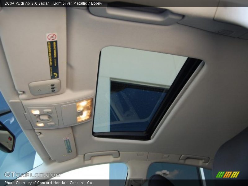 Light Silver Metallic / Ebony 2004 Audi A6 3.0 Sedan