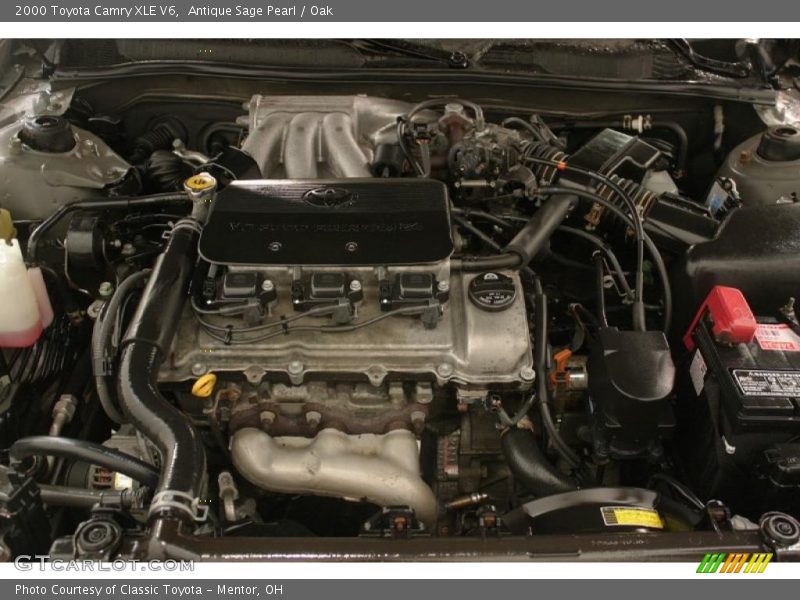 Antique Sage Pearl / Oak 2000 Toyota Camry XLE V6