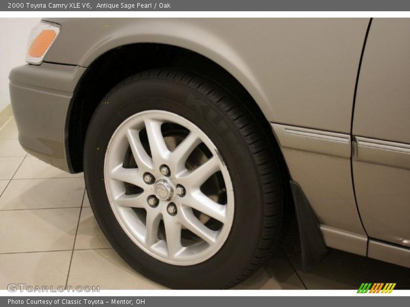 Antique Sage Pearl / Oak 2000 Toyota Camry XLE V6