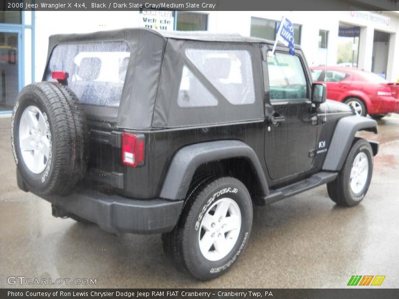 Black / Dark Slate Gray/Medium Slate Gray 2008 Jeep Wrangler X 4x4