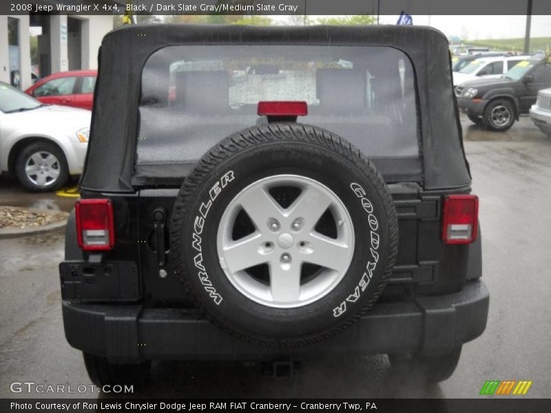 Black / Dark Slate Gray/Medium Slate Gray 2008 Jeep Wrangler X 4x4
