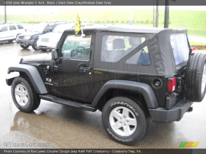 Black / Dark Slate Gray/Medium Slate Gray 2008 Jeep Wrangler X 4x4