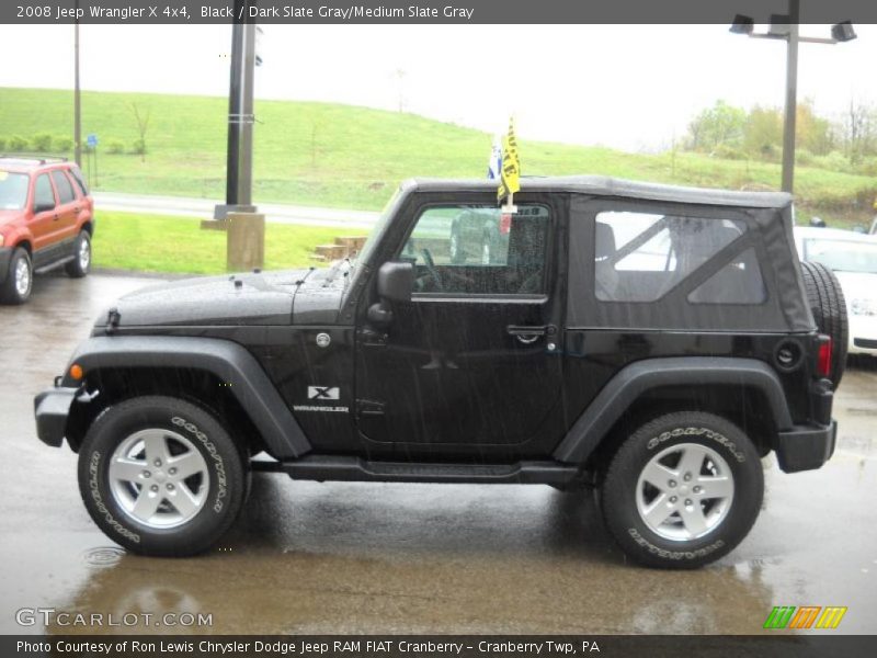 Black / Dark Slate Gray/Medium Slate Gray 2008 Jeep Wrangler X 4x4