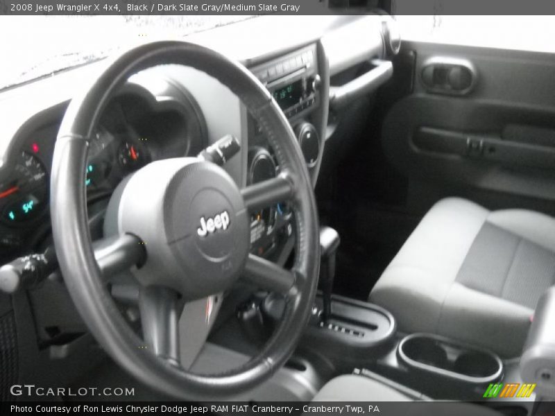 Black / Dark Slate Gray/Medium Slate Gray 2008 Jeep Wrangler X 4x4