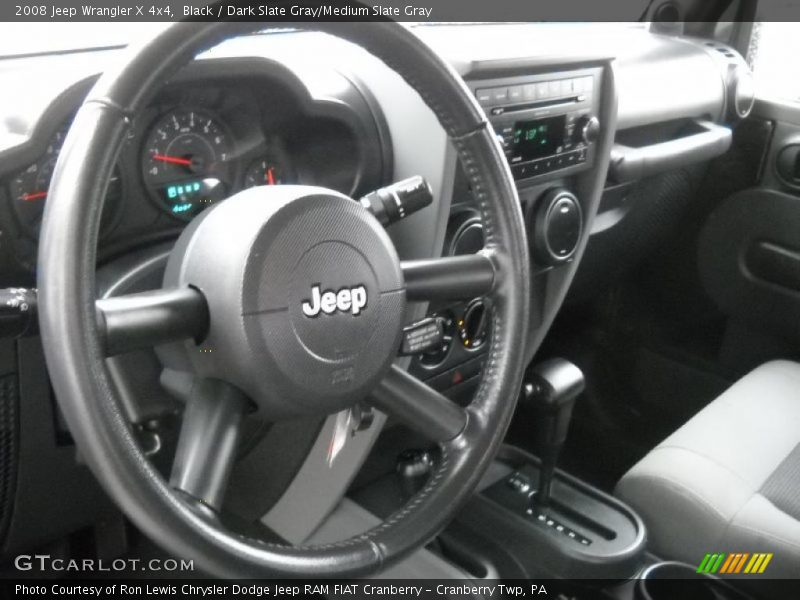 Black / Dark Slate Gray/Medium Slate Gray 2008 Jeep Wrangler X 4x4