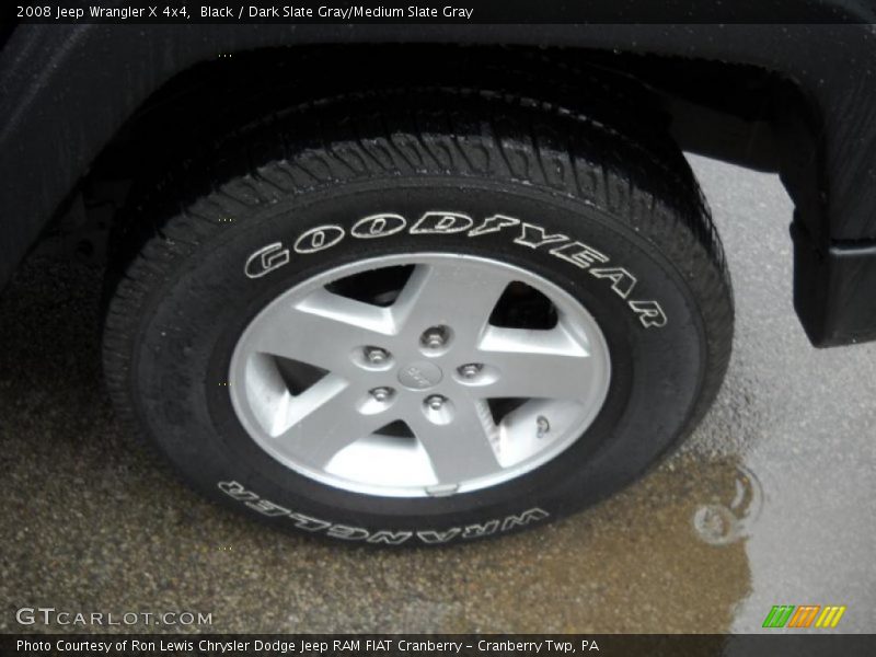 Black / Dark Slate Gray/Medium Slate Gray 2008 Jeep Wrangler X 4x4
